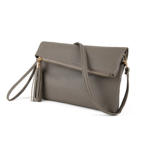 JIARUO 2017 New Tassel Design Women PU Leather Crossbody Messenger bag Small Sling Shoulder Bags Fold Closure Handbag Purses