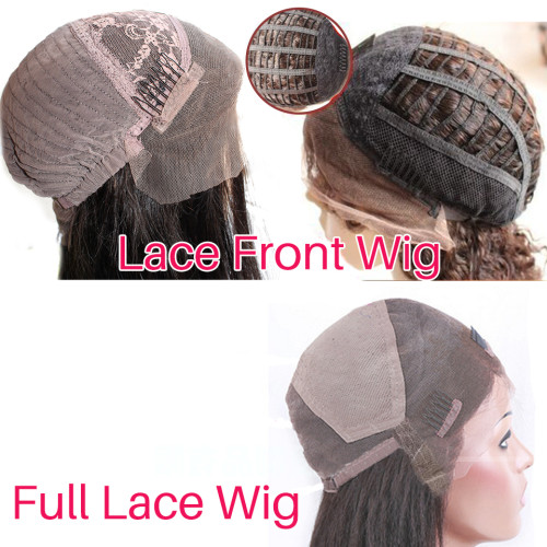 8A Full Lace/Front Lace Human Hair Wigs With Baby Hair Glueless Full Lace Wigs Mongolian Virgin Hair Kinky Straight Human Hair