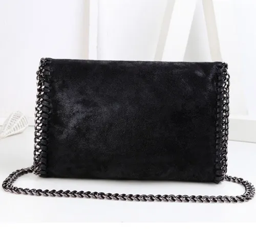 NIGEDU Fashion Womens Stella design Chain Detail Cross Body Bag Ladies Shoulder bag clutch bag bolsa franja luxury evening bags