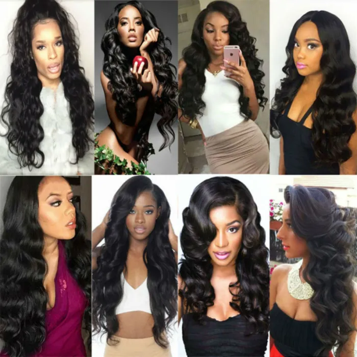 4 Bundles Peruvian Closure Body Wave Virgin Hair Lace Top Closure Maxglam Hair With Closure Human Hair Wigs Free Shipping DHL
