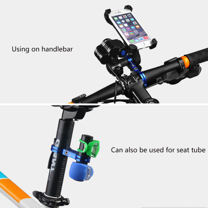 ROCKBROS Fiber Bike Bicycle HandleBar Extender Mount Lamp Bracket Outdoor Sports Bile Bicycle MTB Flashlight Holder 3 Colors