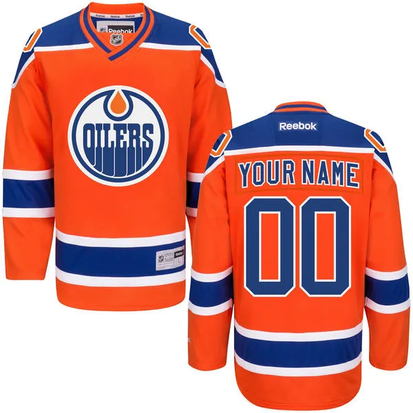 Edmonton Oilers Reebok Custom Premier Alternate Jersey - Orange