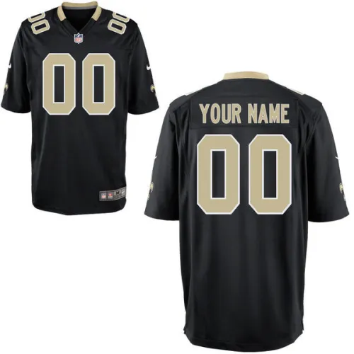 Men’s New Orleans Saints Customized Game White Jersey