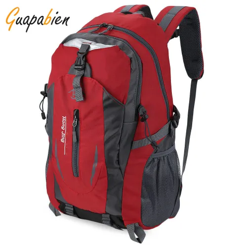 Guapabien 2016 New Fashion Out Door Nylon Women Men Bags Waterproof Travel Backpack Mochilas Rucksack High Quality Big Backpack
