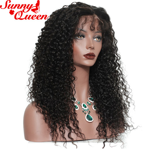 8A Lace Front Human Hair Wigs 250% Density Glueless Malaysian Curly Lace Wig 12-24 Full Lace Human Hair Wigs For Black Women