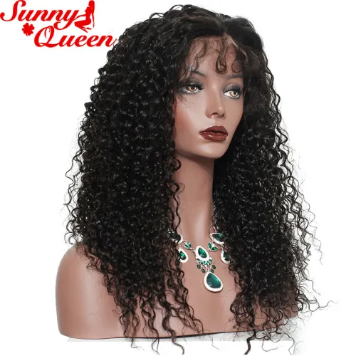 8A Lace Front Human Hair Wigs 250% Density Glueless Malaysian Curly Lace Wig 12-24 Full Lace Human Hair Wigs For Black Women