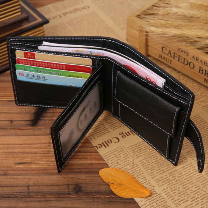 men wallets genuine leather wallet hasp design men wallets with coin pocket purse 2016 new gift card holder for men carteira