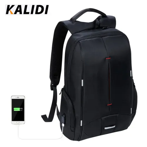 KALIDI Brand Waterproof Business Men Backpack Black Multifunction School Travel Unisex Women Laptop Backpack For 11 to 15.6 inch