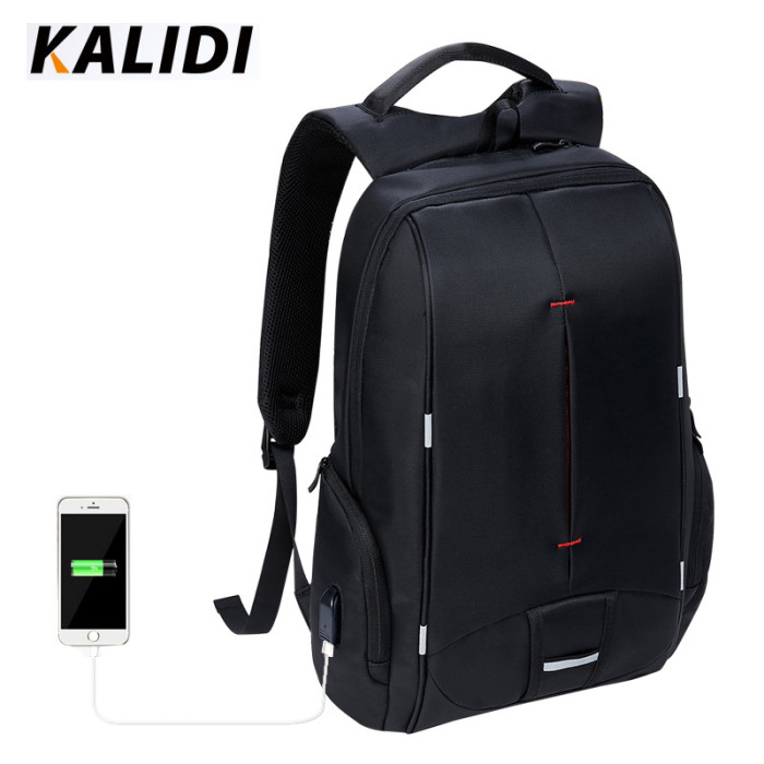 KALIDI Brand Waterproof Business Men Backpack Black Multifunction School Travel Unisex Women Laptop Backpack For 11 to 15.6 inch