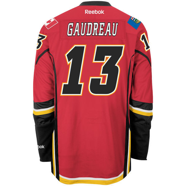 Johnny Gaudreau Calgary Flames Reebok Home Premier Player Jersey - Red