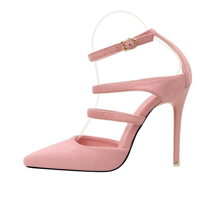 Asmxing 11CM Sweet Shallow Pointed Dress Party Elegant Sandals