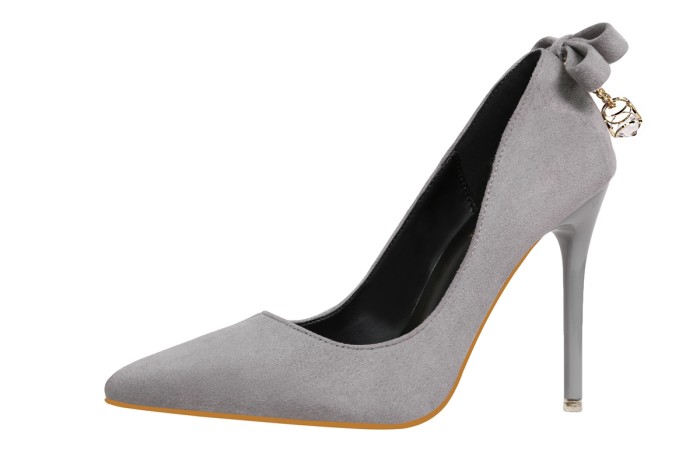 Asmxing 11CM Suede Sweet Shallow Pointed Dress Elegant Sandals