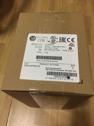 22B-D4P0N104 Allen Bradley Original Brandy New Factory Sealed