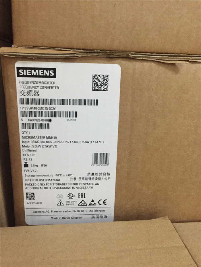 6SE6440-2UD25-5CA1 Siemens 100% Brandy Original new Factory Sealed
