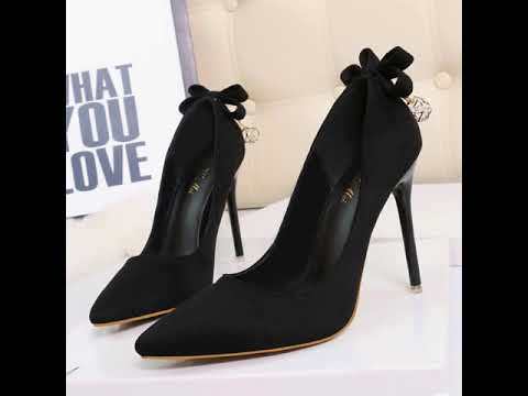 Asmxing 11CM Suede Sweet Shallow Pointed Dress Elegant Sandals