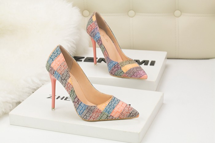 Asmxing 10.5CM Metal Sequins Dress Wedding Party Elegant Heeled Sandals