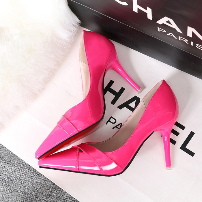 9CM Fashion Shallow Pointed Sexy High Stiletto Pump Heel Dress Wedding Sandals