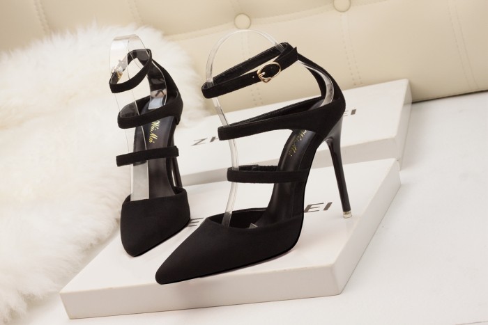 Asmxing 11CM Sweet Shallow Pointed Dress Party Elegant Sandals