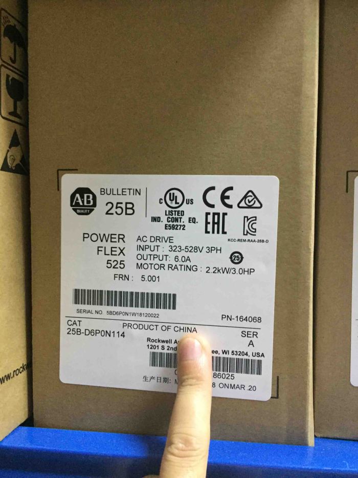 25B-D6P0N114 Allen Bradley Original Brandy New Factory Sealed
