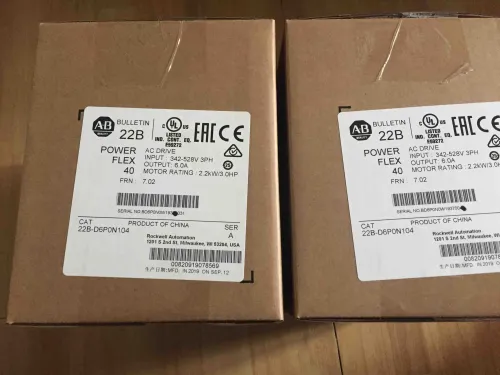 Allen-Bradley 22B-D6P0N104 PowerFlex 40 AC Drive Original Brandy New Factory Sealed