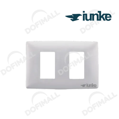 TAPA PARA INTERRUPTOR DOBLE COLOR BLANCO