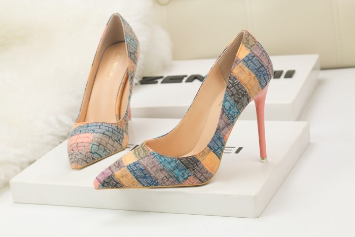 Asmxing 10.5CM Metal Sequins Dress Wedding Party Elegant Heeled Sandals