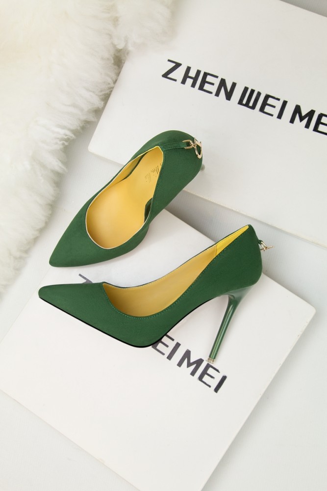 Asmxing 11CM Suede Shallow Pointed D buckle Dress Wedding Party Elegant Heeled Sandals