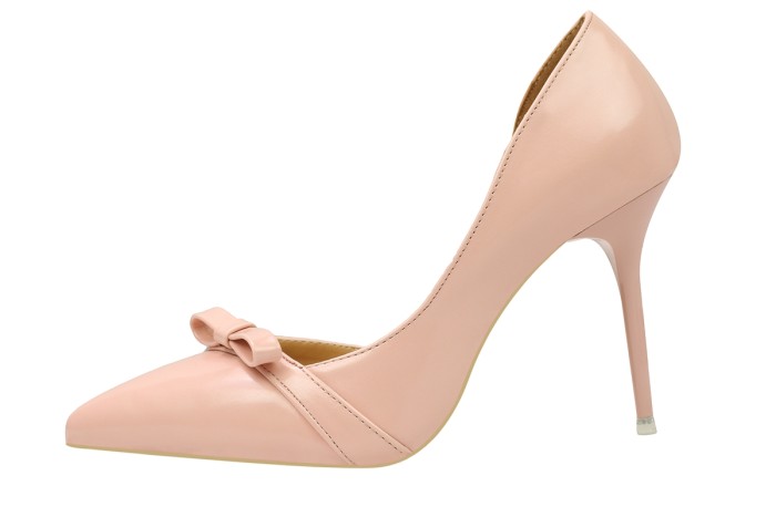 Asmxing 9CM Shallow Hollow Pointed Bow High Stiletto Dress Wedding Party Elegant Heeled Sandals