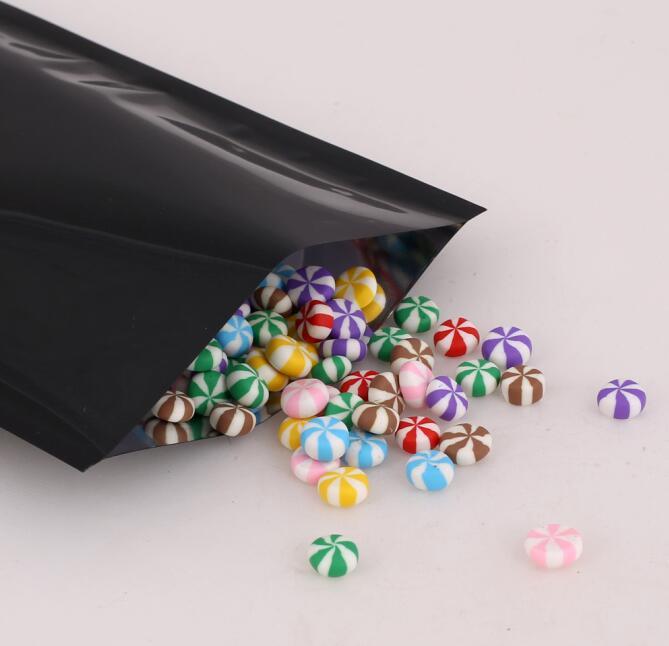 Variety of Sizes recyclable packing bag heat sealing open top aluminum foil Vacuum Package Pouch red flat Mylar bag 100pcs/lot