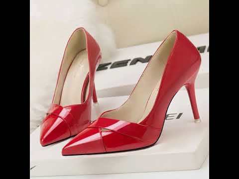 9CM Fashion Shallow Pointed Sexy High Stiletto Pump Heel Dress Wedding Sandals