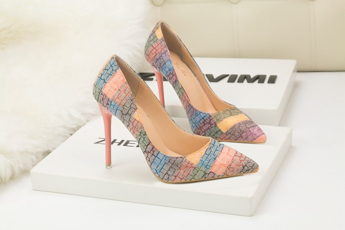 Asmxing 10.5CM Metal Sequins Dress Wedding Party Elegant Heeled Sandals