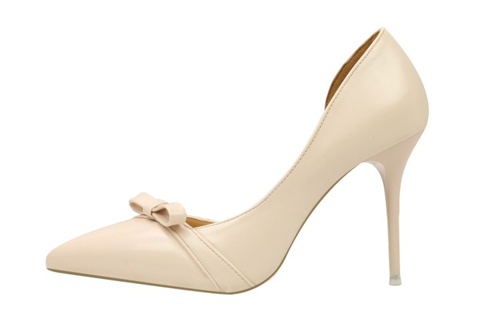 Asmxing 9CM Shallow Hollow Pointed Bow High Stiletto Dress Wedding Party Elegant Heeled Sandals