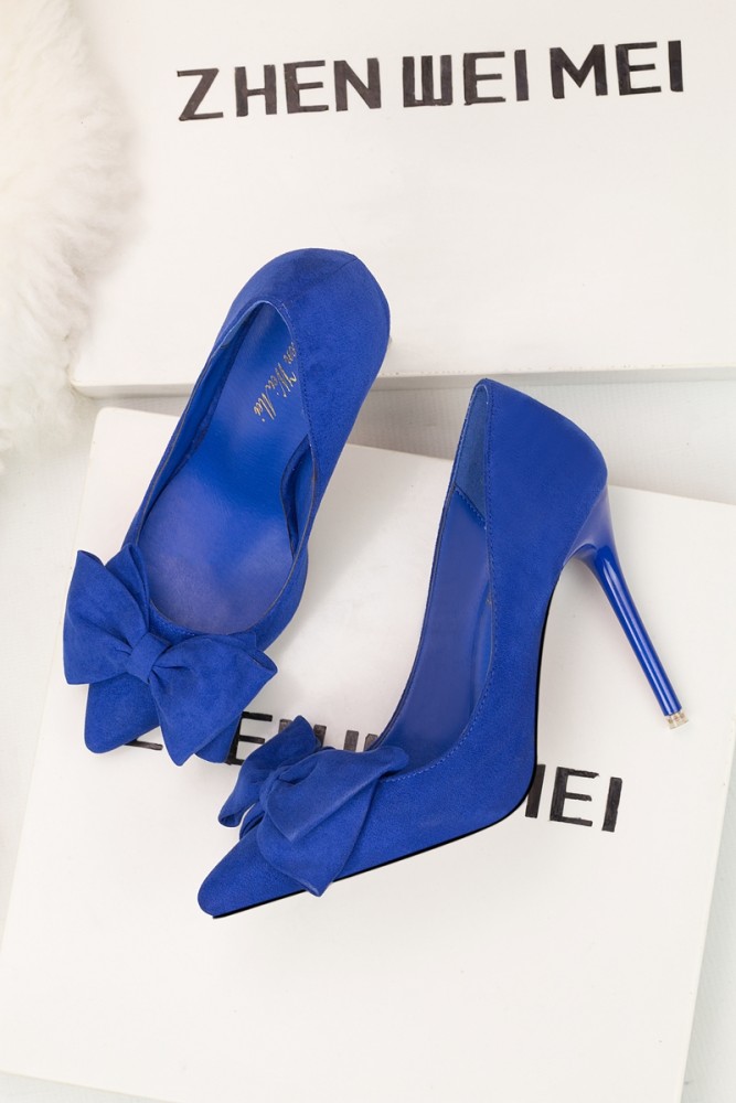11CM Stylish Sweet Light Pointed Sexy Suede Dress Wedding Party Elegant Heeled Sandals
