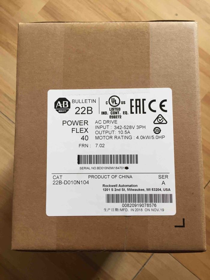 22B-D010N104 Allen Bradley Original Brandy New Factory Sealed