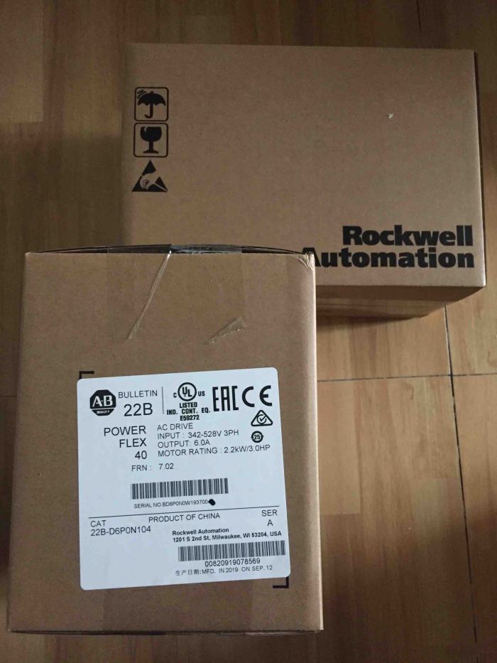 Allen-Bradley 22B-D6P0N104 PowerFlex 40 AC Drive Original Brandy New Factory Sealed