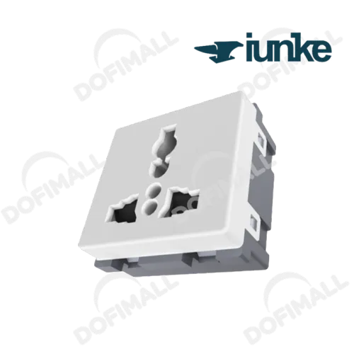 TOMACORRIENTE SENCILLO UNIVERSAL COLOR BLANCO 15A