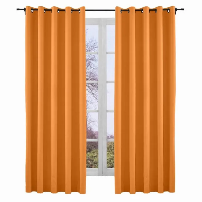 Yeffa Grommet Curtain Room Darkening Panel Blackout Lined