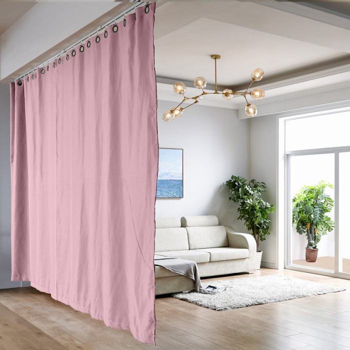 Ceiling Track Room Divider Curtain Kit for Any Space