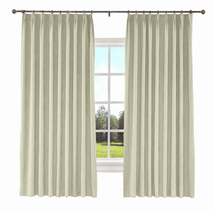 KANTE Polyester Cotton Drapery With Lining Curtains
