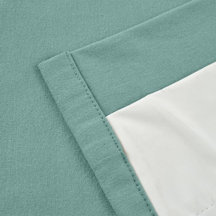 Pinch Pleat Room Darkening Blackout Curtain with Liner Capri
