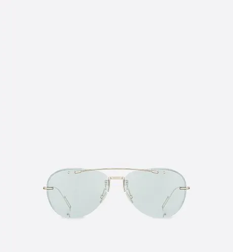 DiorChroma1 Light Blue Pilot Sunglasses