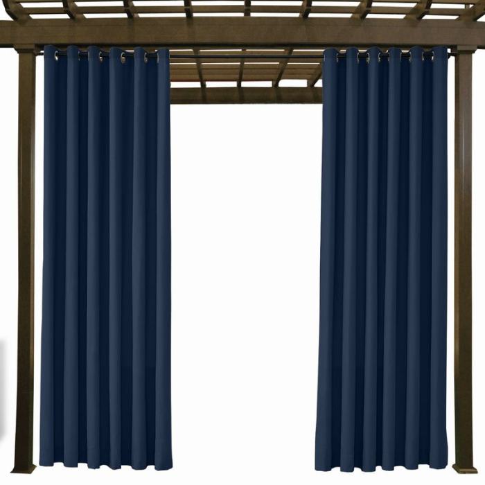 EDITH Outdoor Curtain Waterproof Rustproof Fading Resistant Drapery Patio Curtains