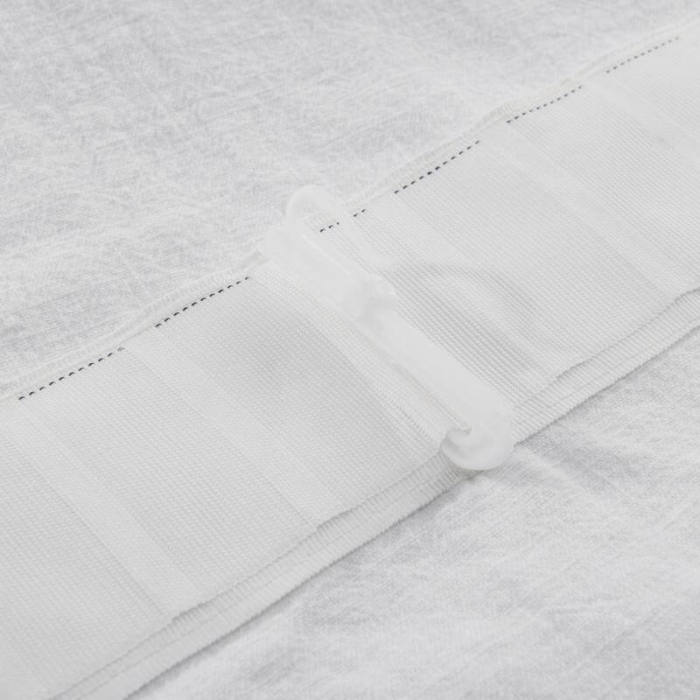 Cotton Linen Curtain Drapery Flat hook for Track Lined Curtain MaSha