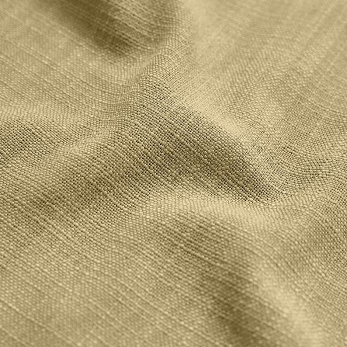 AMARA Polyester Linen Curtain Drapery With Decorative Trim Custom Sold Per Pair