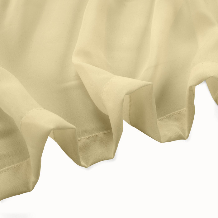 Nickel Grommet Indoor Outdoor Sheer Curtain Wide Opulent Voile Drape SCANDINA