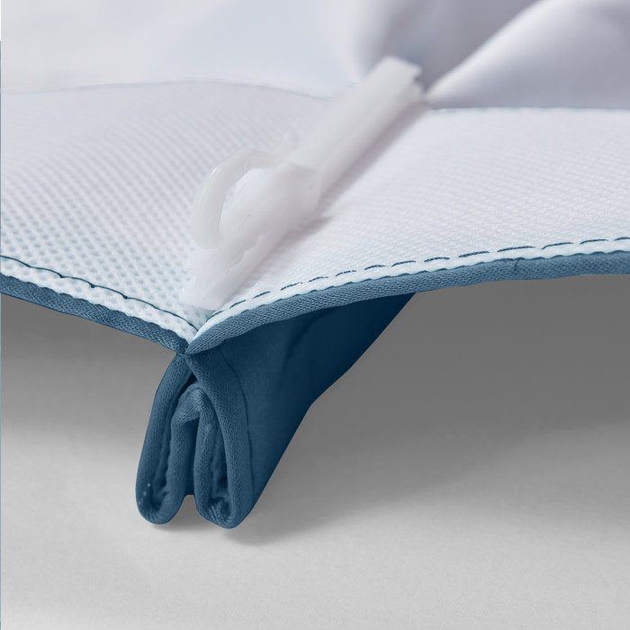 Polyester Cotton Silky Drape with Blackout Lined Pinch Pleated Window Curtain Panel LHZ