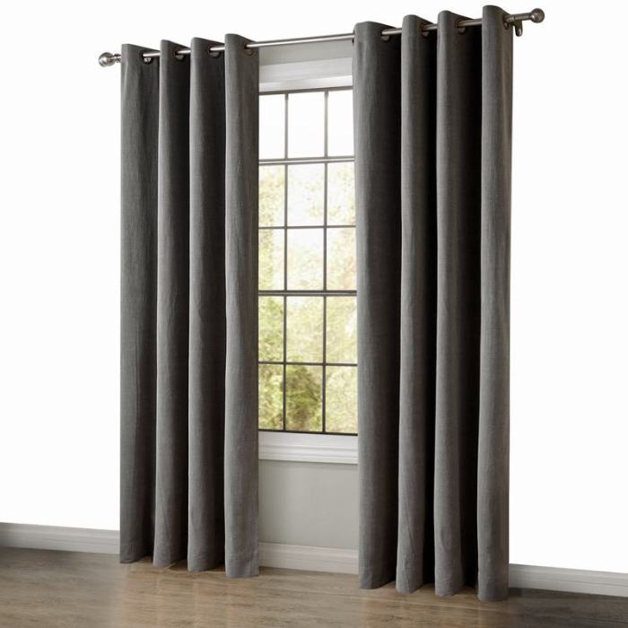 TRENCH Heavy Weight 100% Linen Curtain Drapery Custom