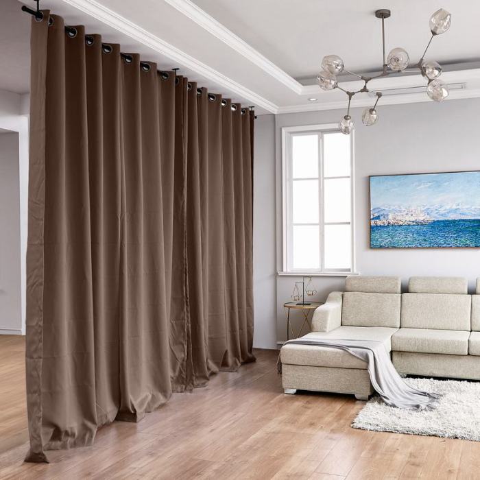 Hanging Rod Room Divider Curtain Kit for Any Space