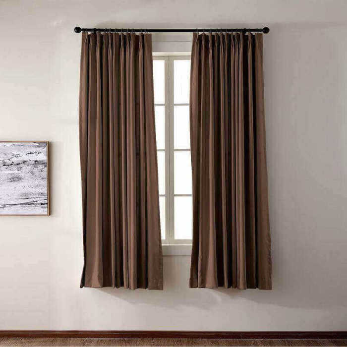CUSTOM EDOARDO Chocolate Indoor Blackout Curtain