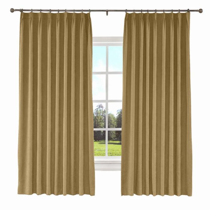 KANTE Polyester Cotton Drapery With Lining Curtains